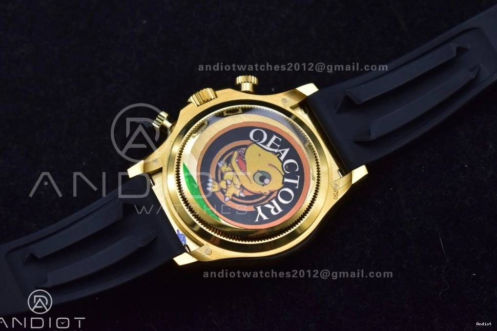 Oysterflex Edition 126518 SH4131 Best on (Weighted) V6 Diamonds Daytona QF Strap 1:1 YG Dial Black 0403